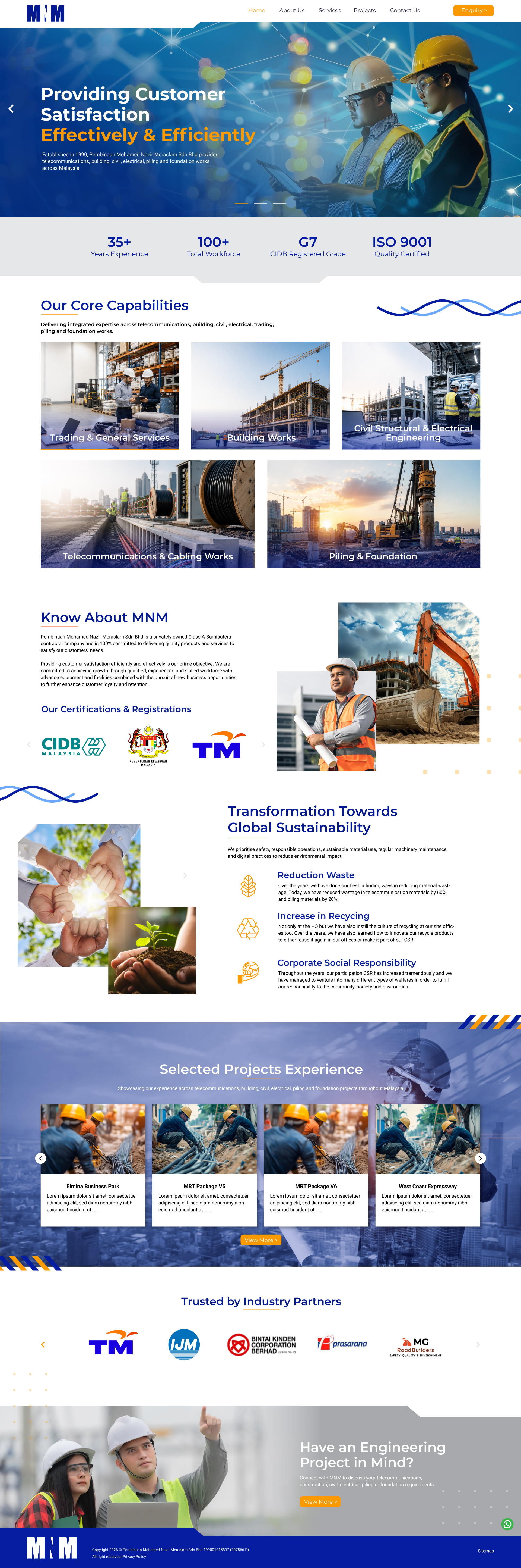 MNM Homepage Web Visual